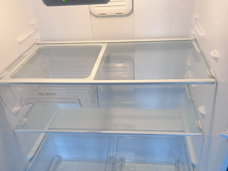 Fridge's inside very clean