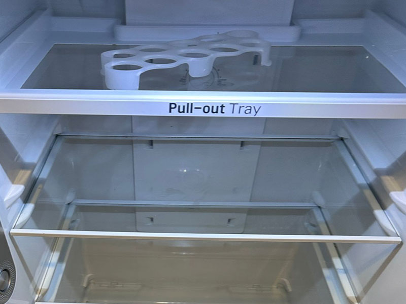 Inside of a refrigerator spotless after fridge cleaning service